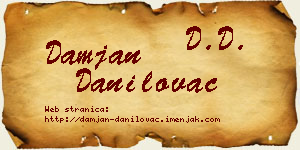 Damjan Danilovac vizit kartica
